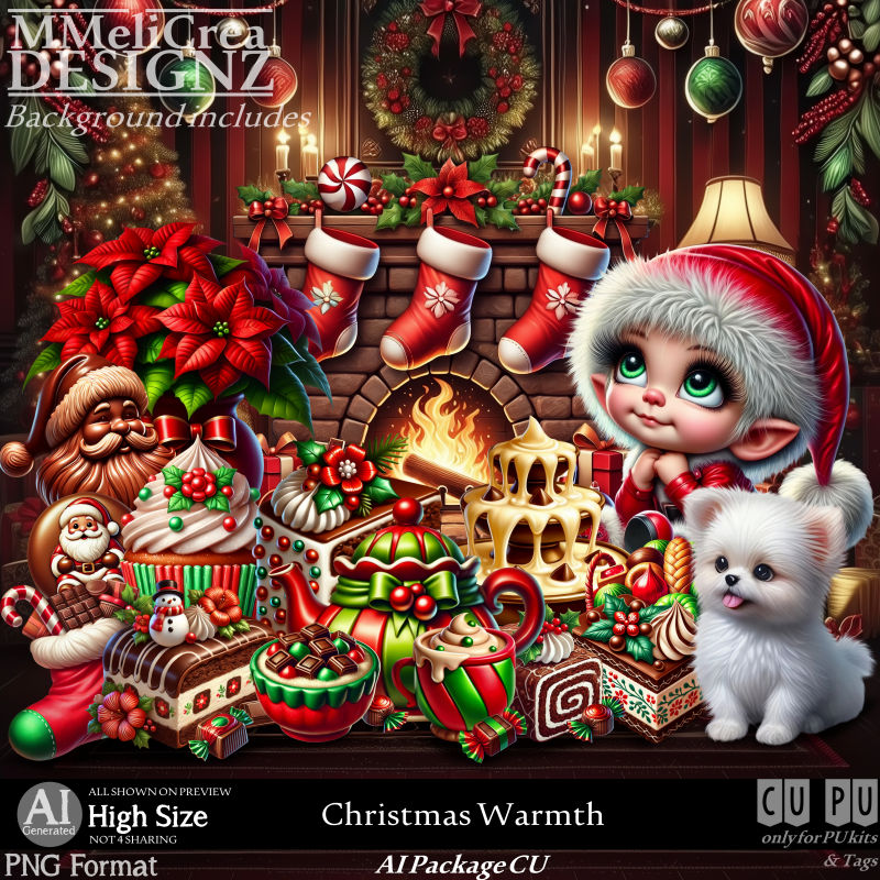 (image for) AI - PACKAGE - CU Christmas Wormth (CU4PU/PNG/PACK)